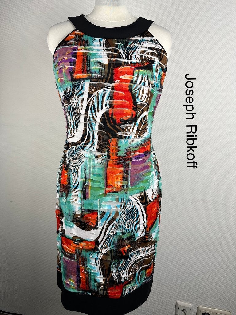 Joseph Ribkoff Jurk  (mt: 42) 14,4/9065, Joseph Ribkoff, Joseph Ribkoff, Zwart, Maat 42/44 (L)
