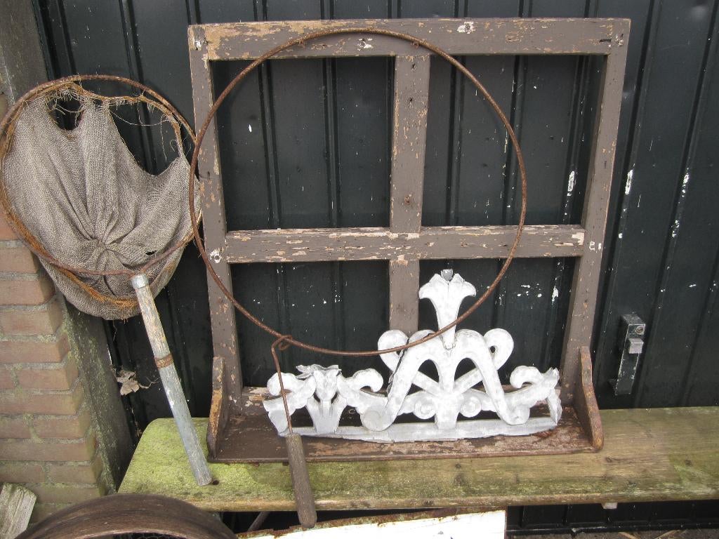 SALE: leuk Frans houten wandrek, Antiek en Kunst, Ophalen