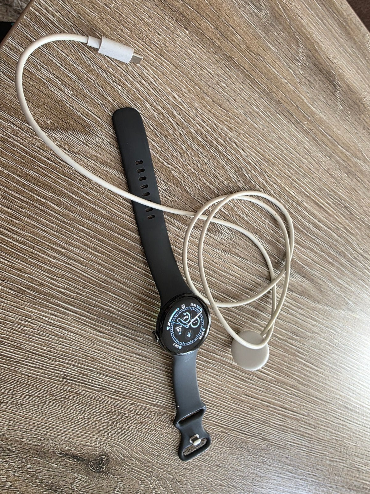 Google Pixel Watch 2, Sieraden, Tassen en Uiterlijk, Zwart, Ophalen of Verzenden, Android, A