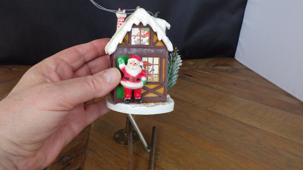 mooie kerstman voor huisje met muzikale staafjes, Diversen, Ophalen of Verzenden, Gebruikt