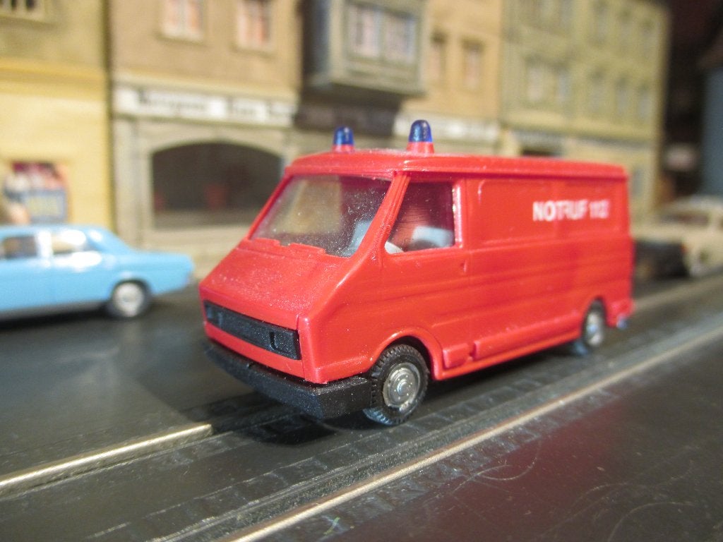 Citroen C35 / Fiat 242 - Praliné Brandweer rood/ zwart, Ophalen of Verzenden, Gebruikt, Bus of Vrachtwagen, Overige merken