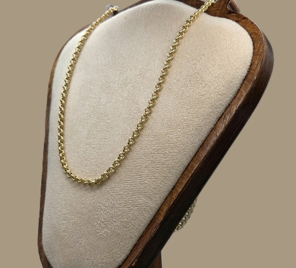 Vintage gouden jasseron ketting. 2026/698, Verstelbaar, ., Ophalen of Verzenden, Zo goed als nieuw