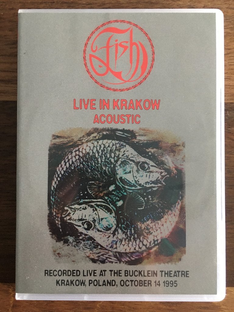 Dvd+Cd Set Fish Live In Krakow Acoustic 1995 ( Marillion ), Alle leeftijden, Ophalen of Verzenden, Zo goed als nieuw, Concert