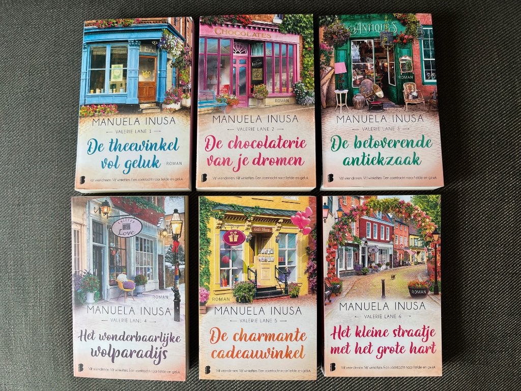Manuela Inusa - Valerie Lane serie. (compleet) 6 delen, Boeken, Ophalen of Verzenden, Zo goed als nieuw, 6 x Manuela Inusa
