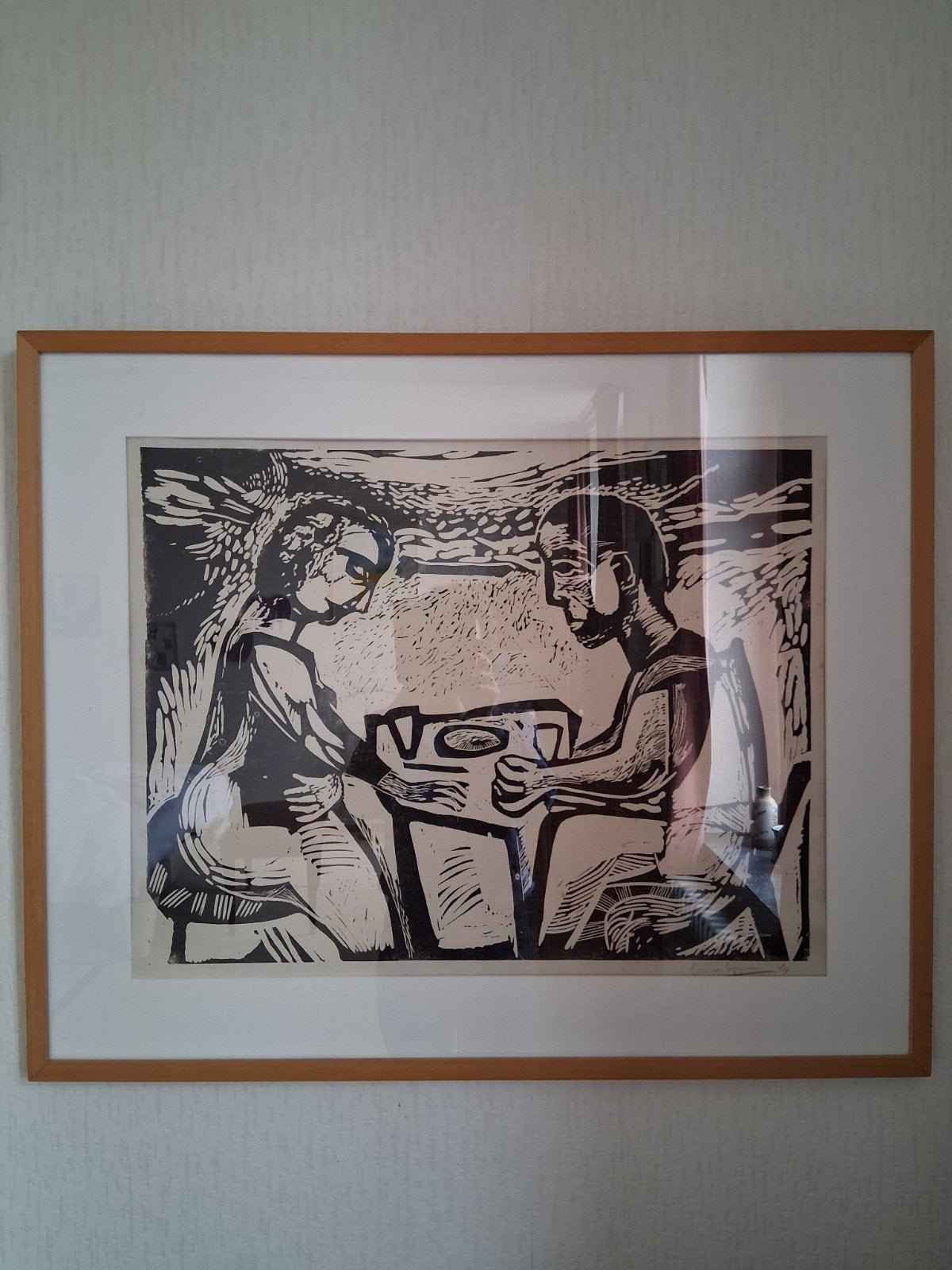 Gene Eggen, Ophalen of Verzenden, Print, Prent, Ingelijst