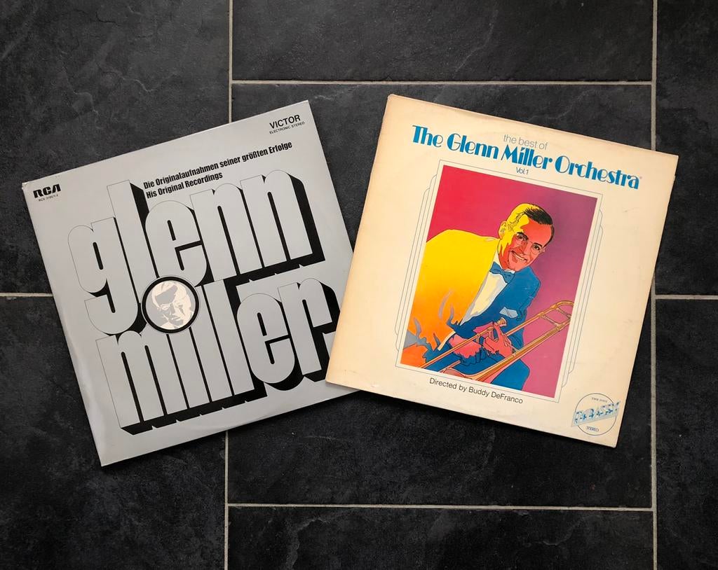 Glenn Miller 3 lp’s, Ophalen, 1960 tot 1980, Gebruikt, Overige formaten