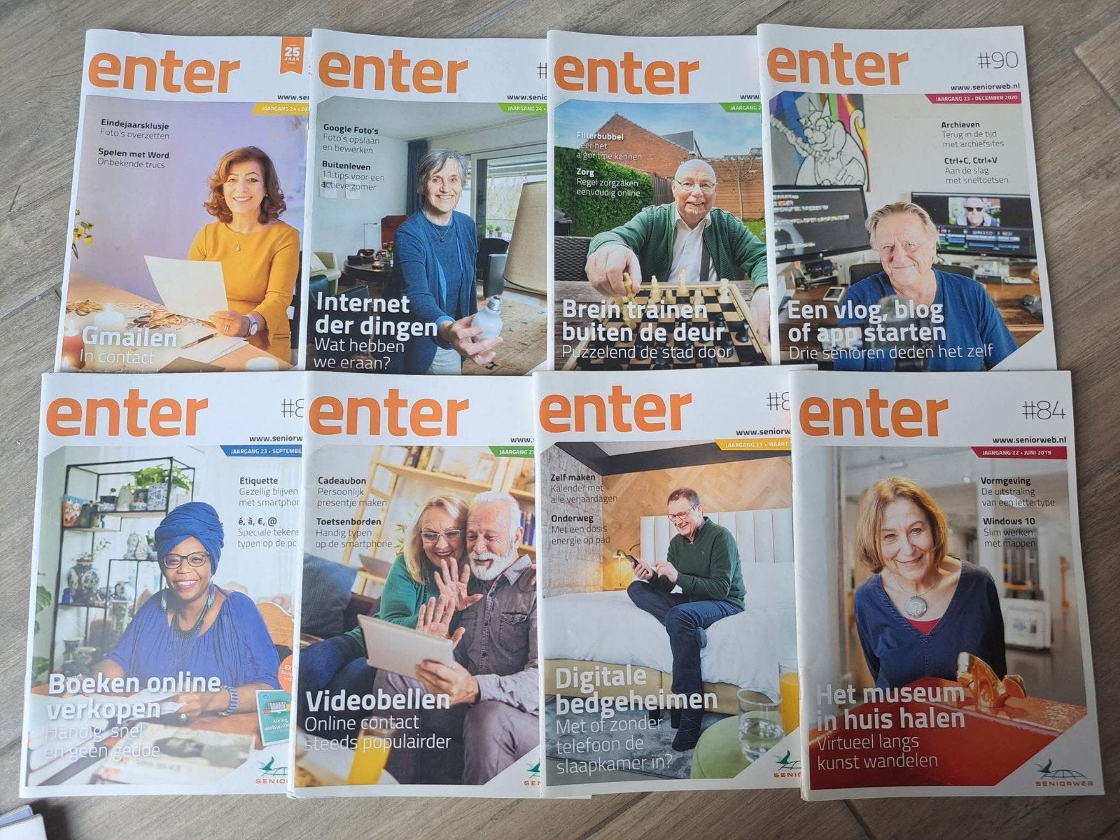 8x Enter, Ophalen of Verzenden, Gelezen, Damesbladen