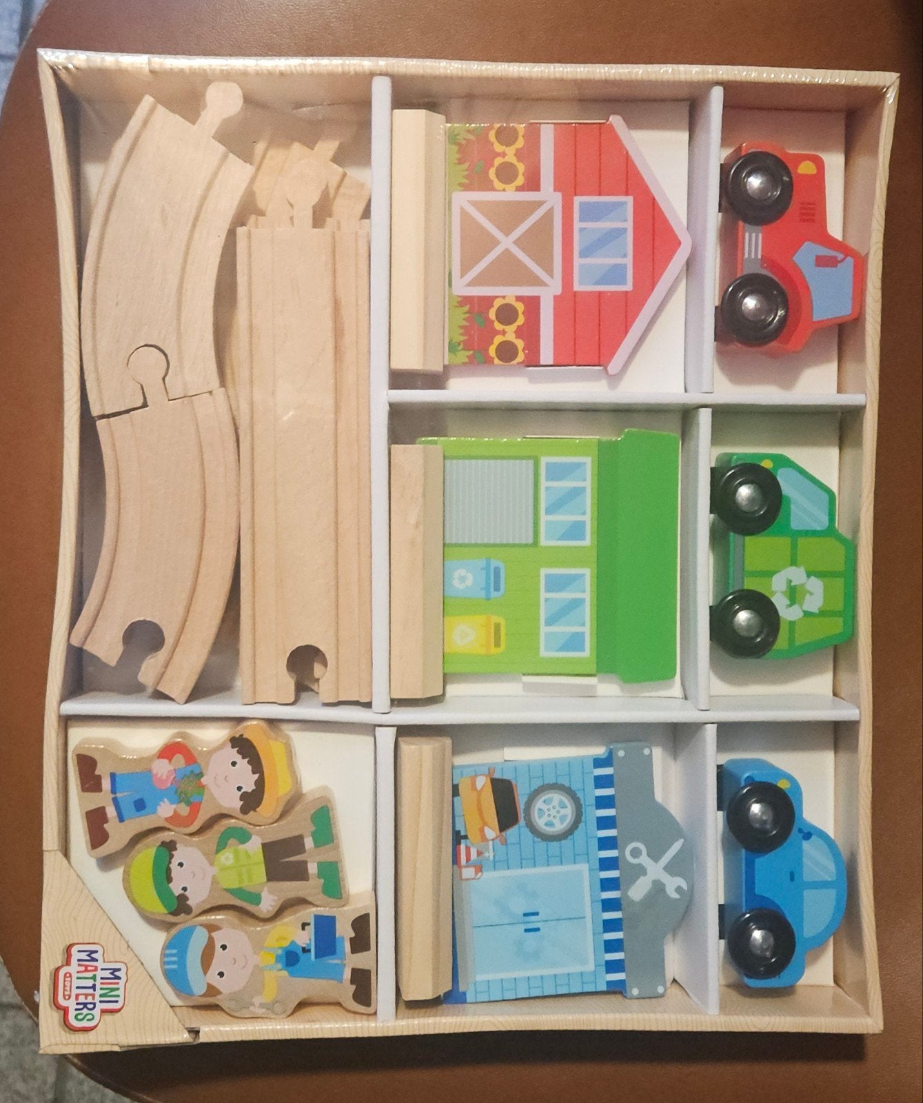 Mini Matters Houten Spoorweg Set - 22 Delen, Ophalen, Nieuw