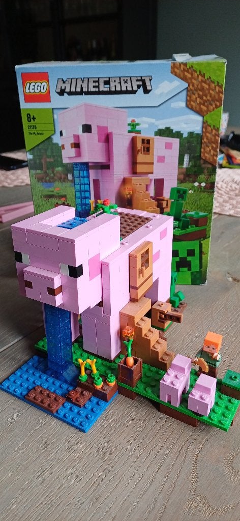 Minecraft lego the pig house 21170, Minecraft, Lego, Ophalen of Verzenden, Zo goed als nieuw
