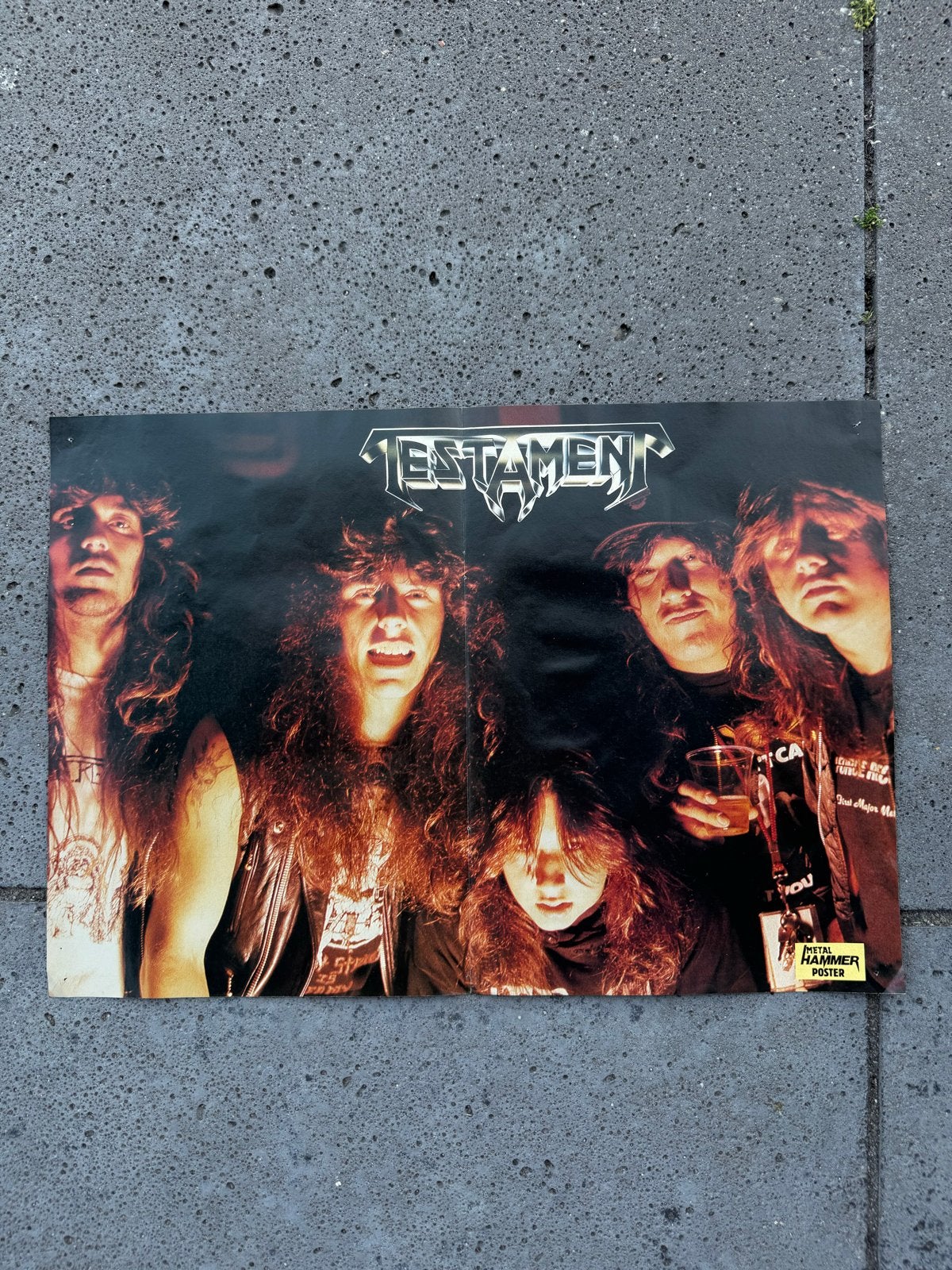 Testament Metal Hammer Poster - Vintage Thrash Metal, Gebruikt, Rechthoekig Liggend, Ophalen of Verzenden, A1 t/m A3
