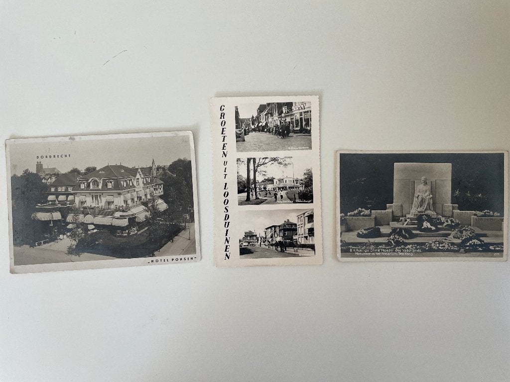 C496 Ansichtkaart Hotel Ponsen Dordrecht Den Haag, Ophalen of Verzenden, 1940 tot 1960, Ongelopen, Zuid-Holland