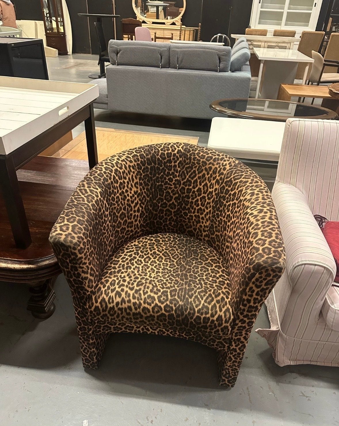 Luipaard/panter print fauteuil, Ophalen, Gebruikt, Overige kleuren, Eén