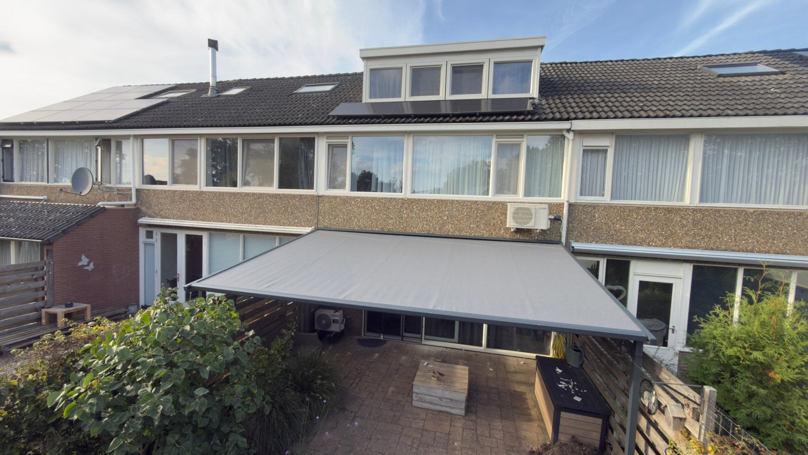 Zonwering op maat van Kamstra Montage, Ophalen, 450 cm of meer, 150 tot 300 cm, Knikarmscherm