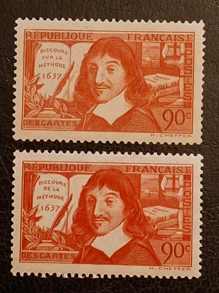 Frankrijk 1937 Rene Descartes, Ophalen of Verzenden, Postfris