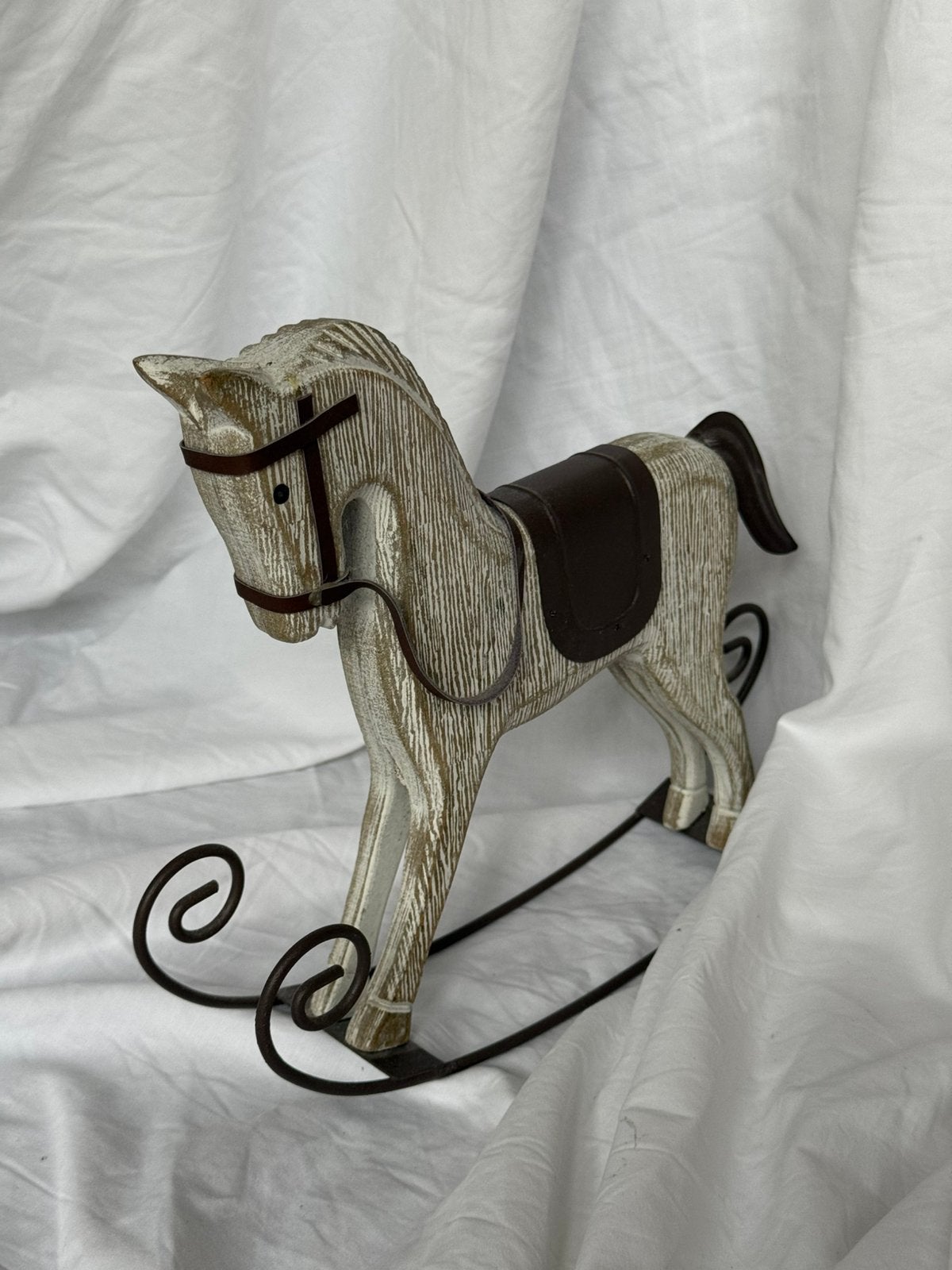 Vintage houten paard decoratie, Antiek en Kunst, Verzenden