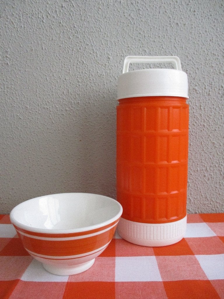 Vintage Soep Thermoskan Retro Kamperen, Verzamelen, Retro, Ophalen of Verzenden, Huis en Inrichting