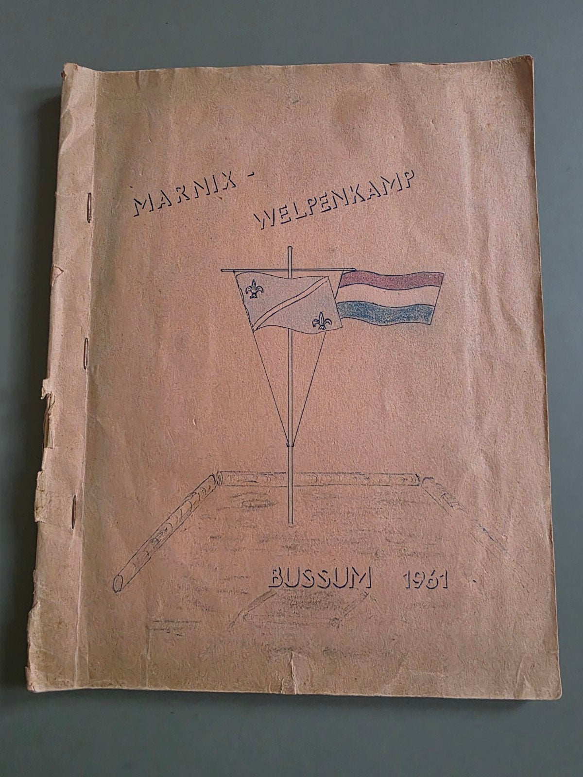 014)ORIGINEEL FOTOALBUM SCOUTING BUSSUM 1961- 37 FOTO'S, Verzamelen, Scouting, Verzenden