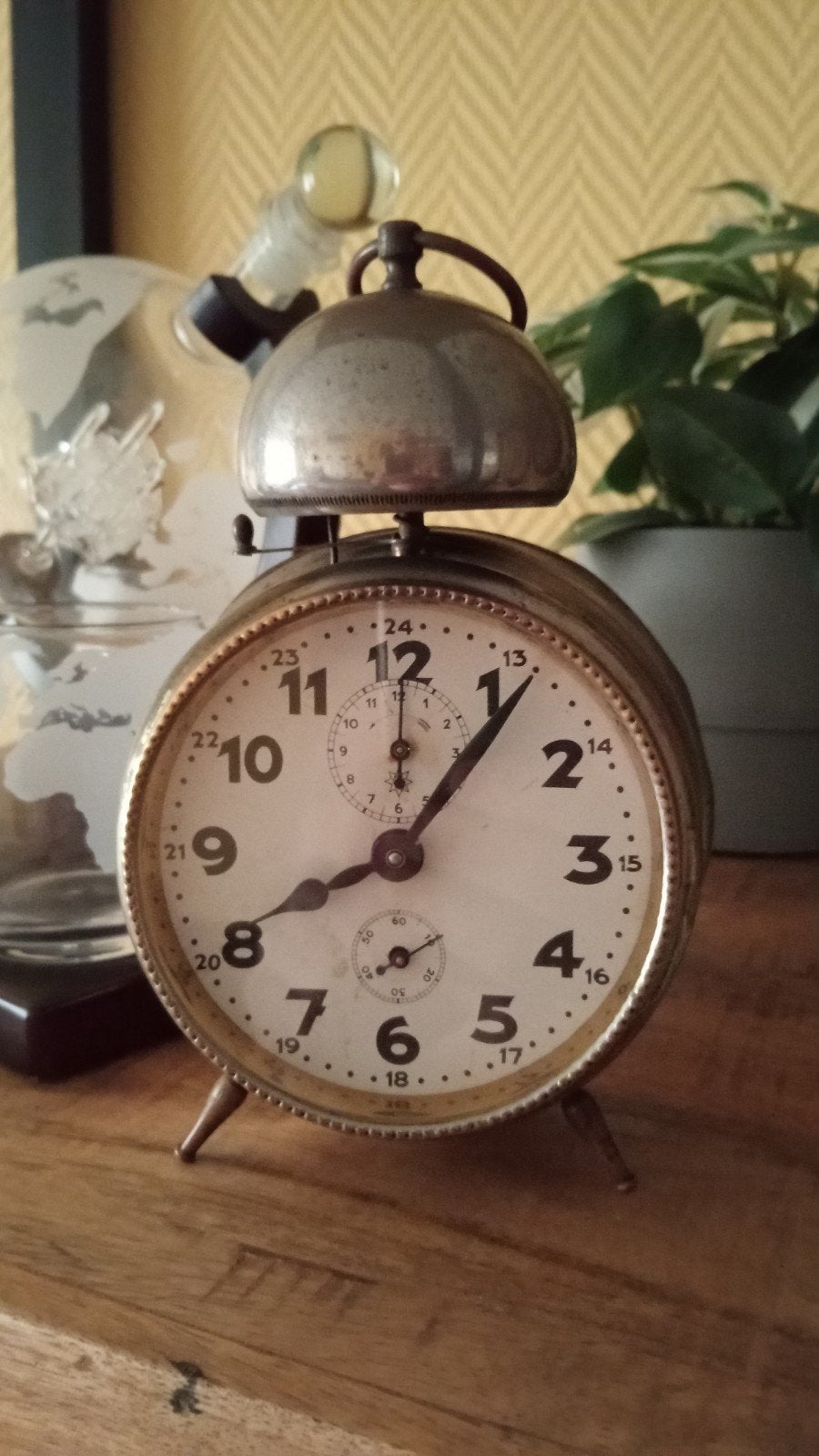Antiek vintage opwindbare wekker WD-031, Verzamelen, Ophalen of Verzenden