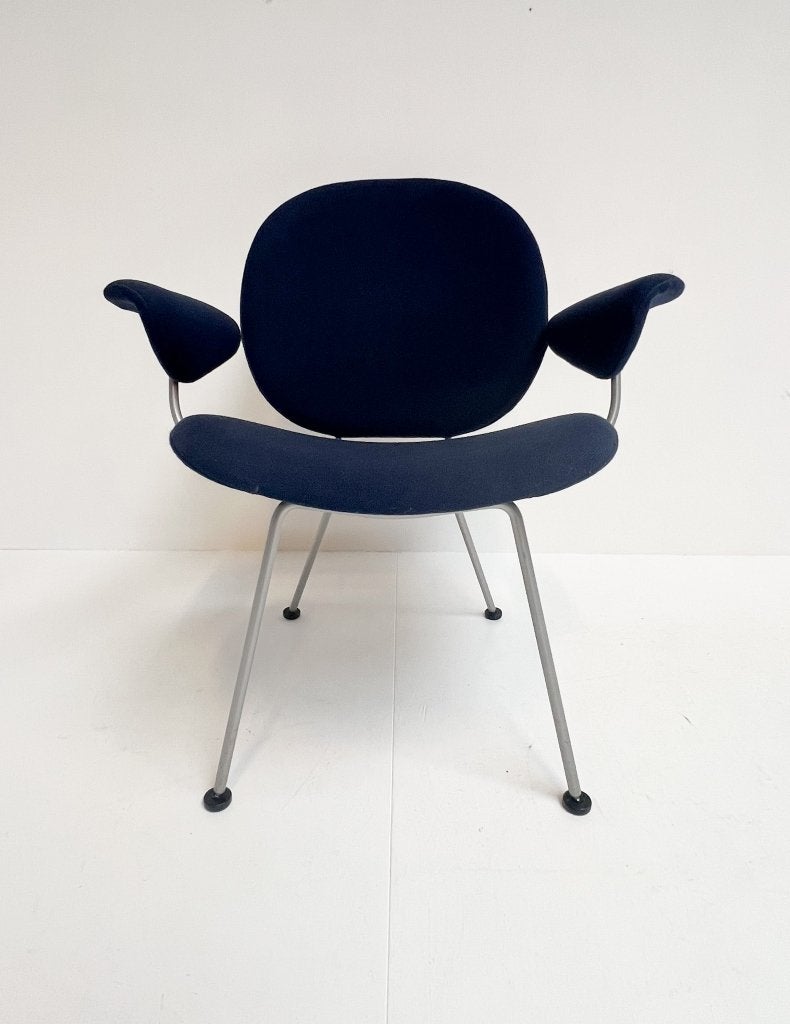 Donkerblauwe Kembo fauteuil van W.H. Gispen, na 2000, Gebruikt, Blauw, Design, Ophalen of Verzenden