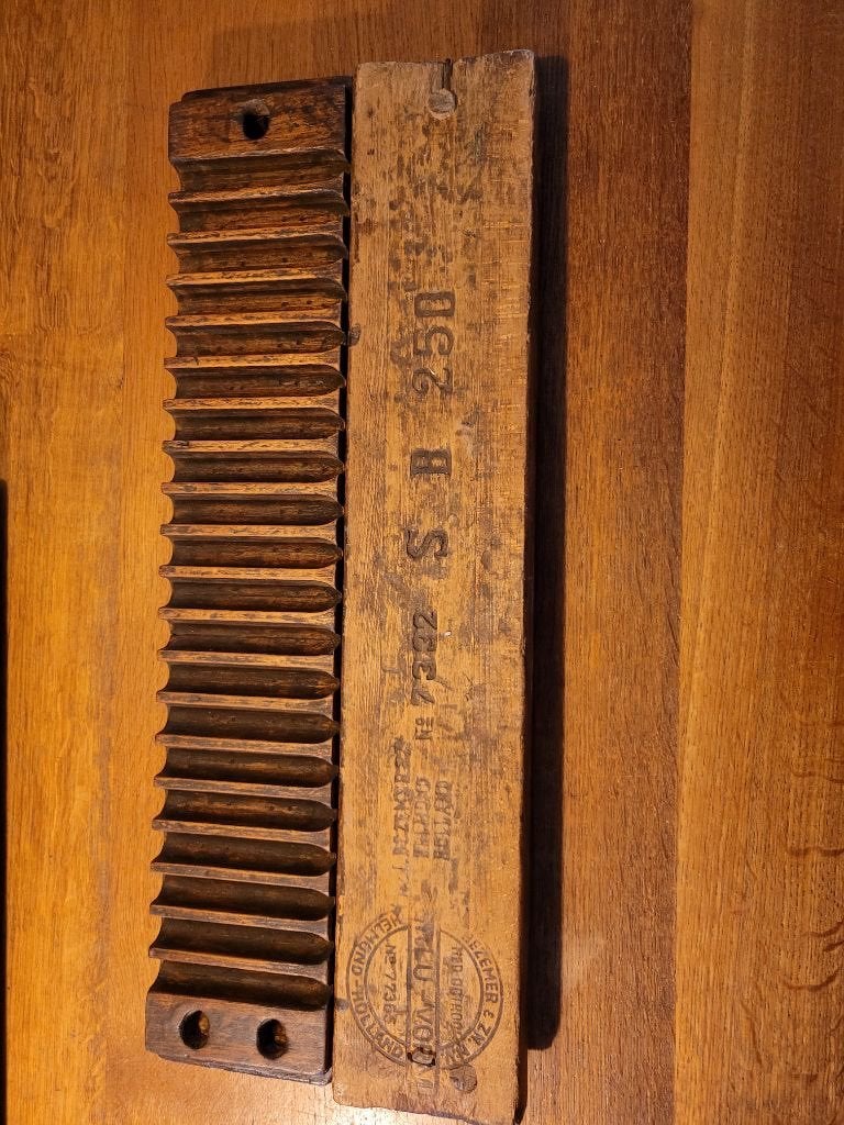 3 Houten sigarenmallen Perlu-Vorm, Helmond, Ophalen of Verzenden, Tabaksdoos of Verpakking