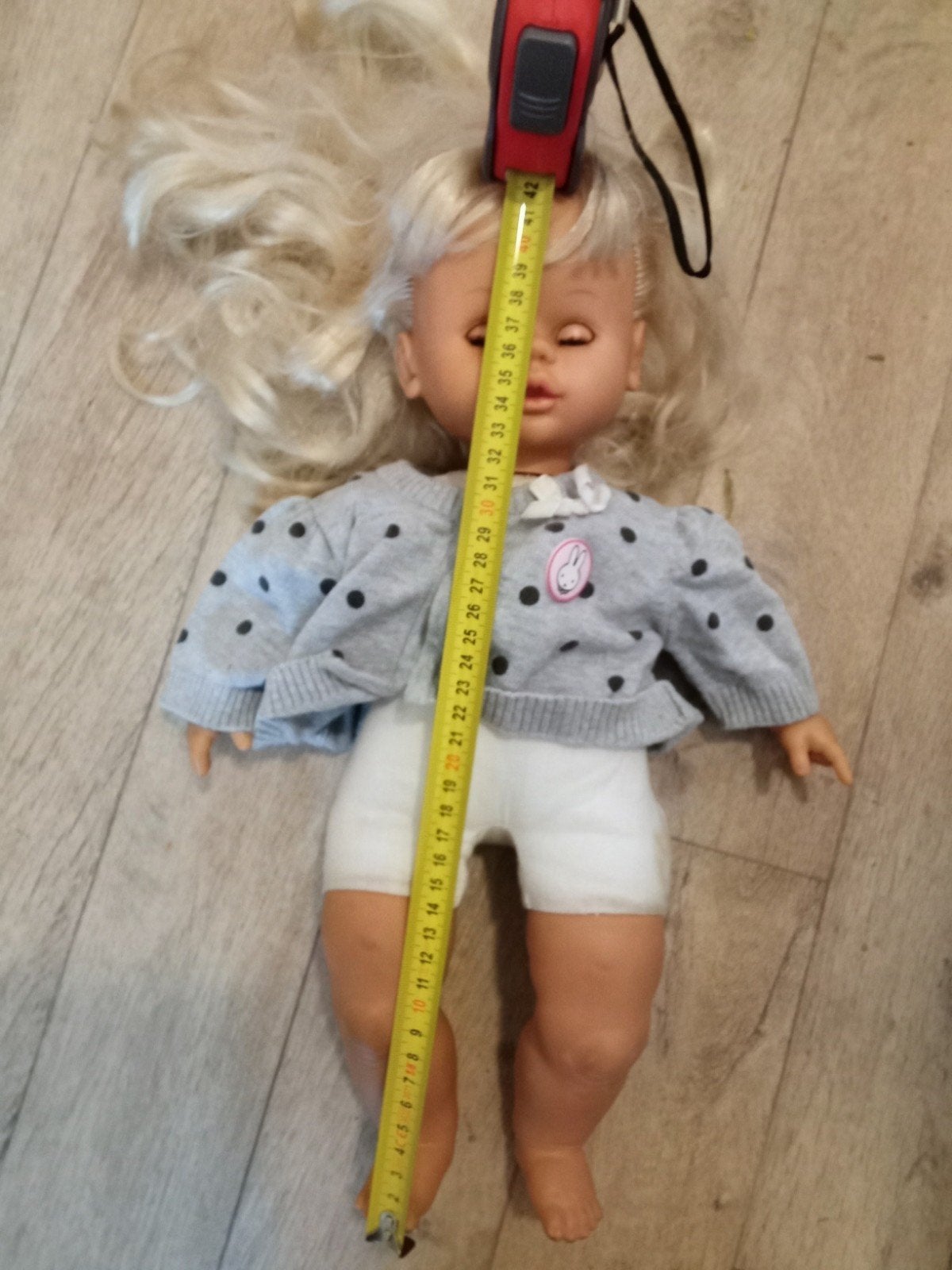 Pop materiaal plastic en stof maat 42 cm, Ophalen of Verzenden, Pop