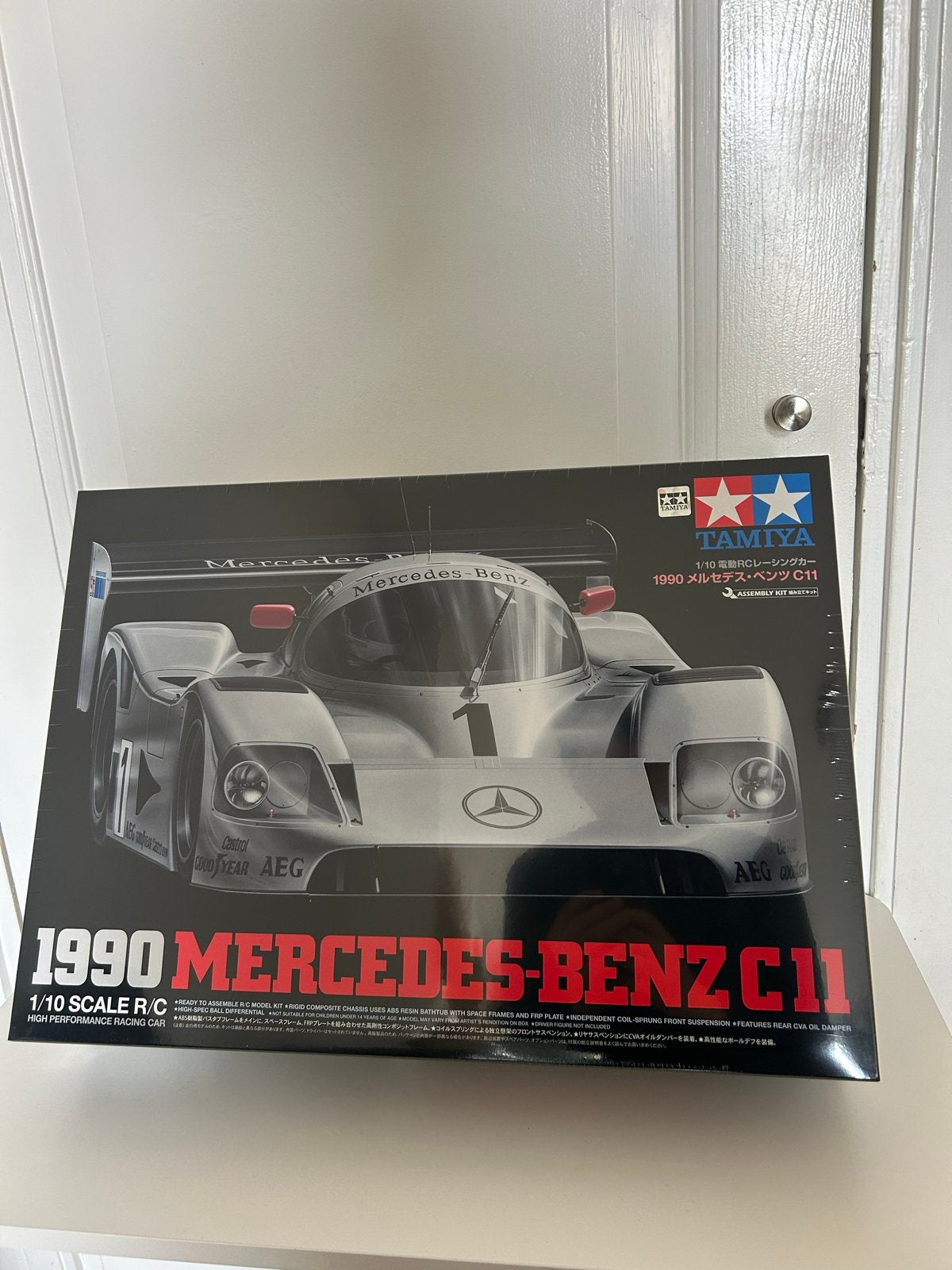 Tamiya 1990 Mercedes-Benz C11 RC Raceauto 1:10 Schaal, Elektro, Nieuw, Ophalen of Verzenden, Schaal 1:10