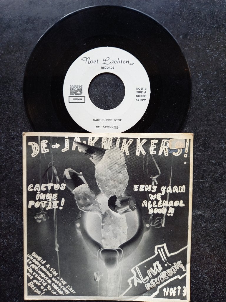 De Ja-knikkers - Cactus Inne Potje 1987, Gebruikt, 7 inch, Ophalen of Verzenden, Fotohoes