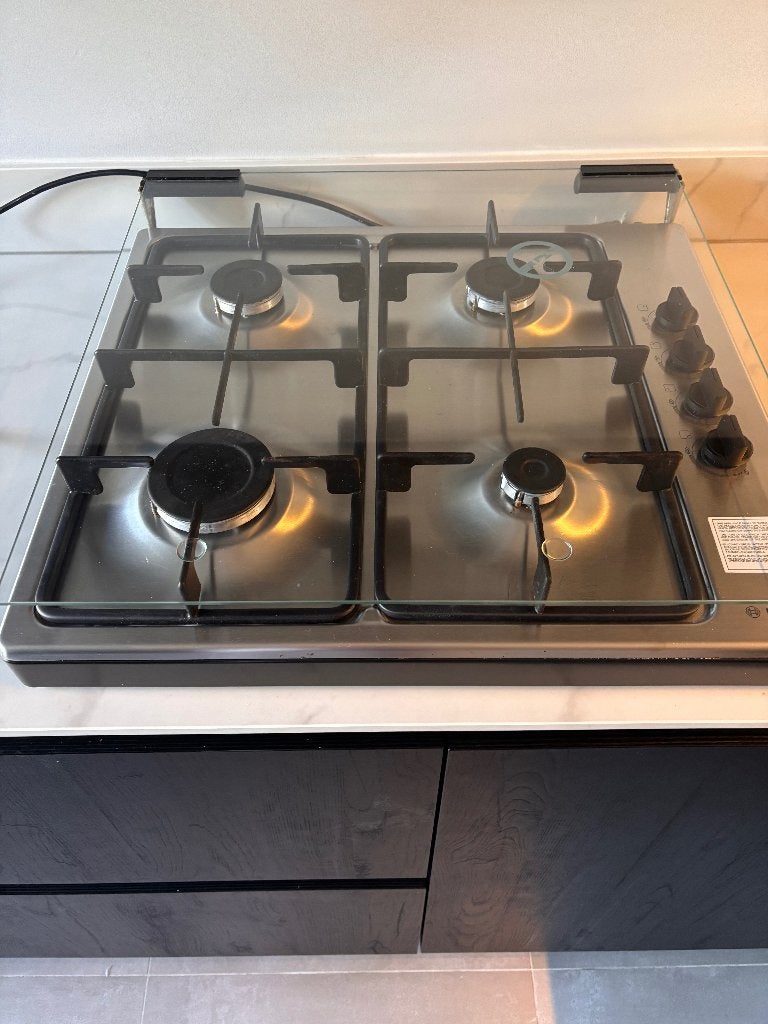 Bosch PBP0C5Y60N vrijstaande gaskookplaat, Witgoed en Apparatuur, Kookplaten, Ophalen, Gebruikt, 4 kookzones, Gas