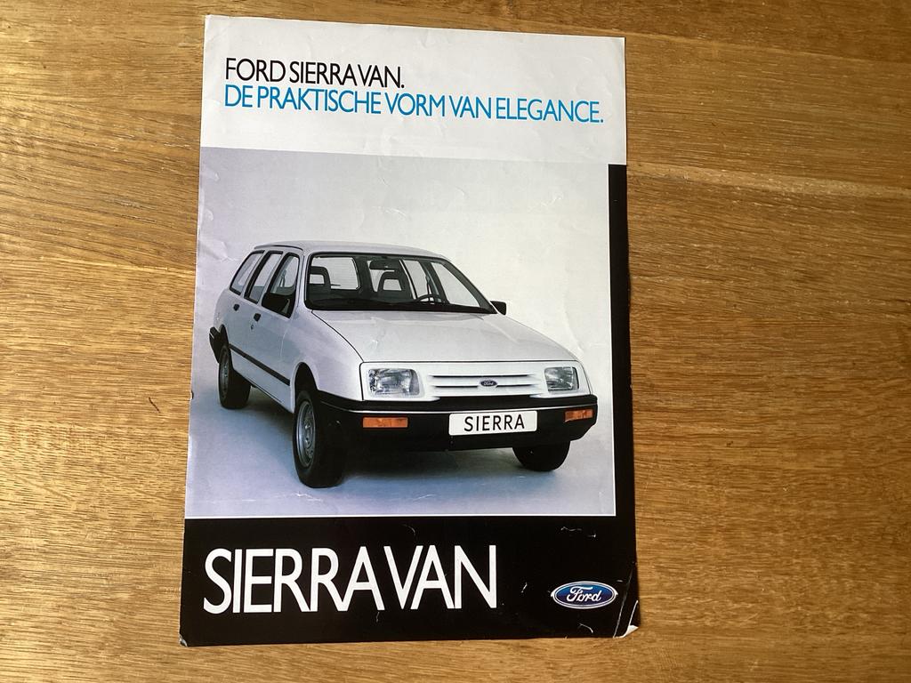 Ford Sierra Van Leaflet, Ophalen of Verzenden, Zo goed als nieuw, Ford