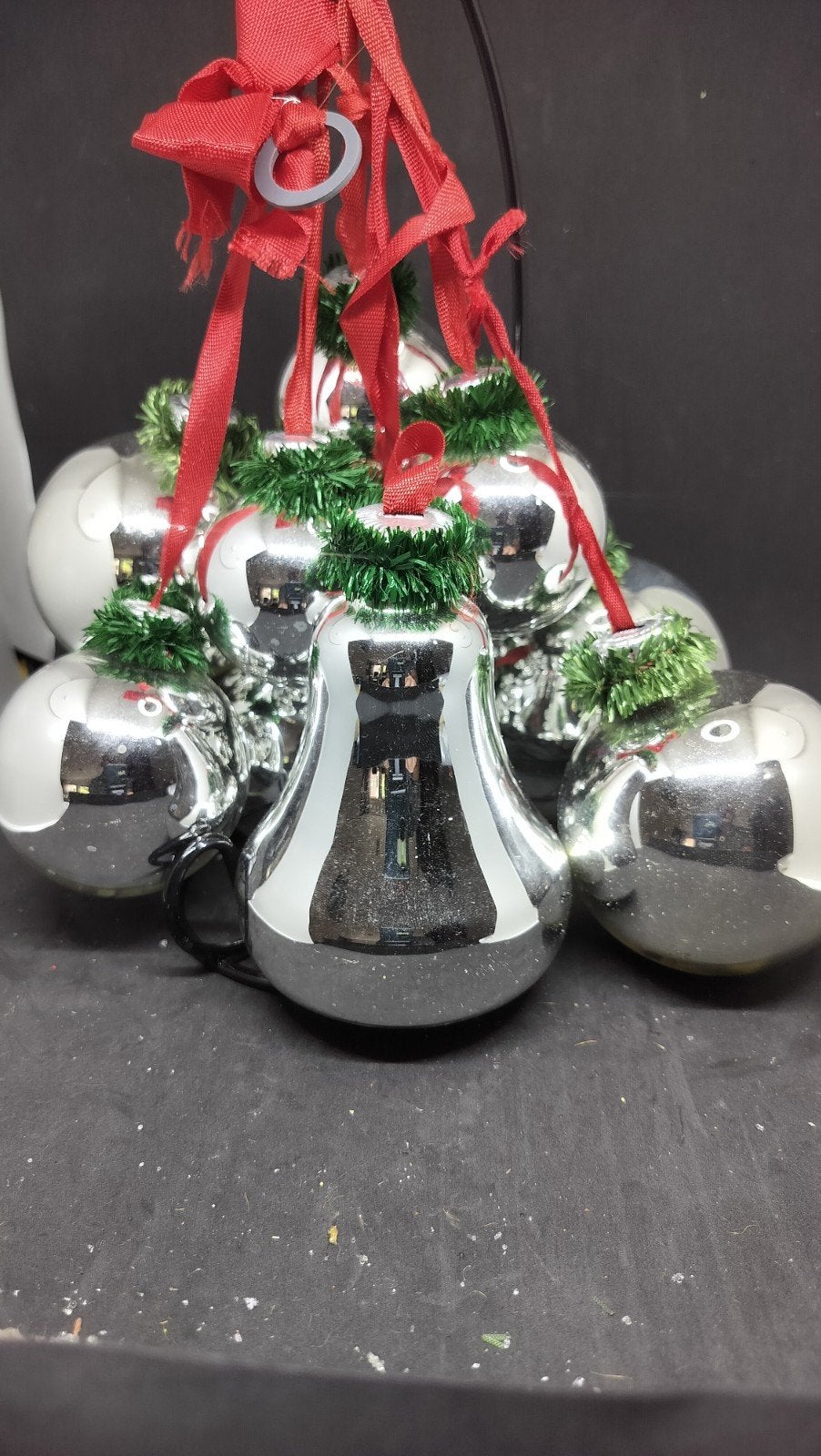 kerstballen trossen zilver, Ophalen of Verzenden