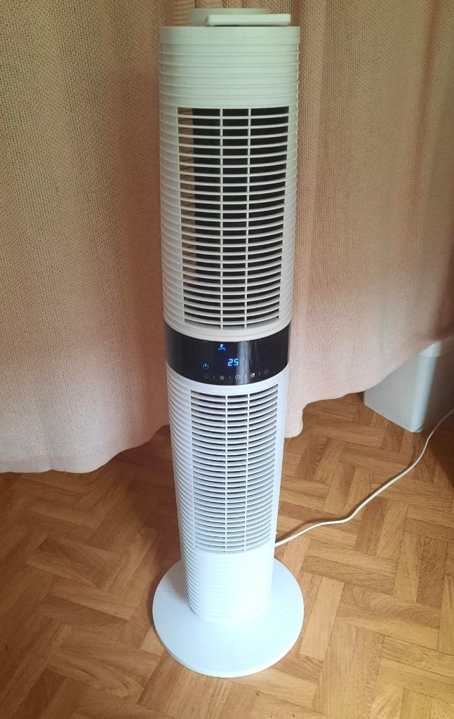 Clean Air Optima Ventilator met afstandsbediening, Ophalen of Verzenden, Ventilator met afstandsbediening, Gebruikt, Torenventilator