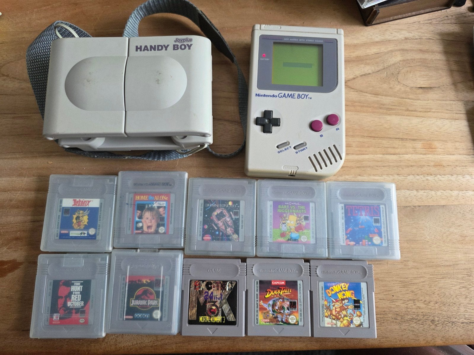 Nintendo Game Boy Classic met 10 spellen en Handy Boy, Ophalen of Verzenden, Zo goed als nieuw