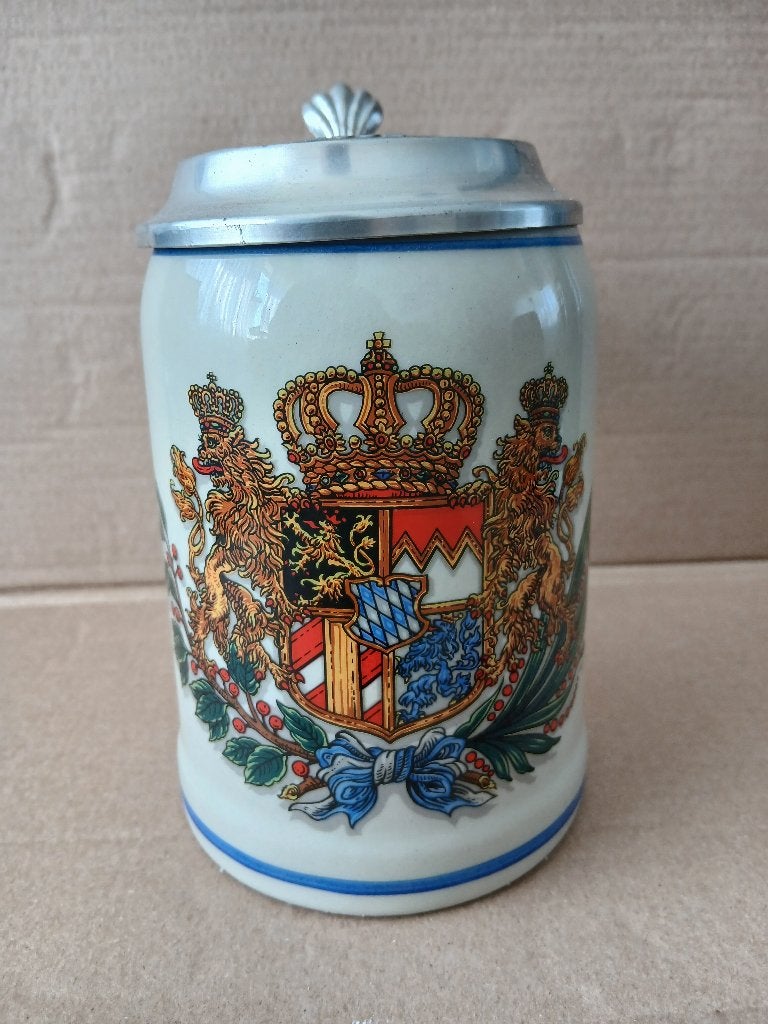 Stenen Bierpul Amsterdam 150 jaar (???) uit 2002, Verzamelen, Biermerken, Zo goed als nieuw, Pul(len), Overige merken, Ophalen of Verzenden