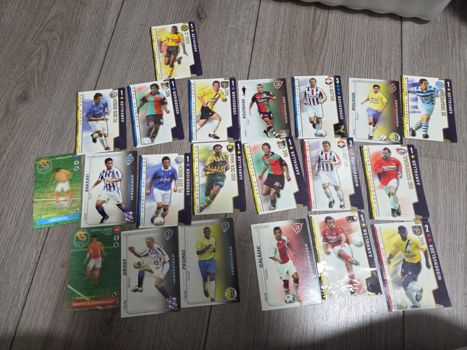 Voetbalplaatjes Eredivisie All Stars - Diverse Clubs, Ophalen of Verzenden, Gebruikt, Overige binnenlandse clubs, Spelerskaart