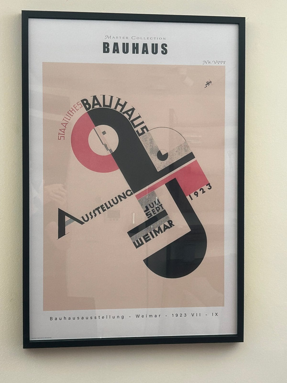 Bauhaus ingelijst 60x90, Ophalen of Verzenden, Zo goed als nieuw, A1 t/m A3, Film en Tv