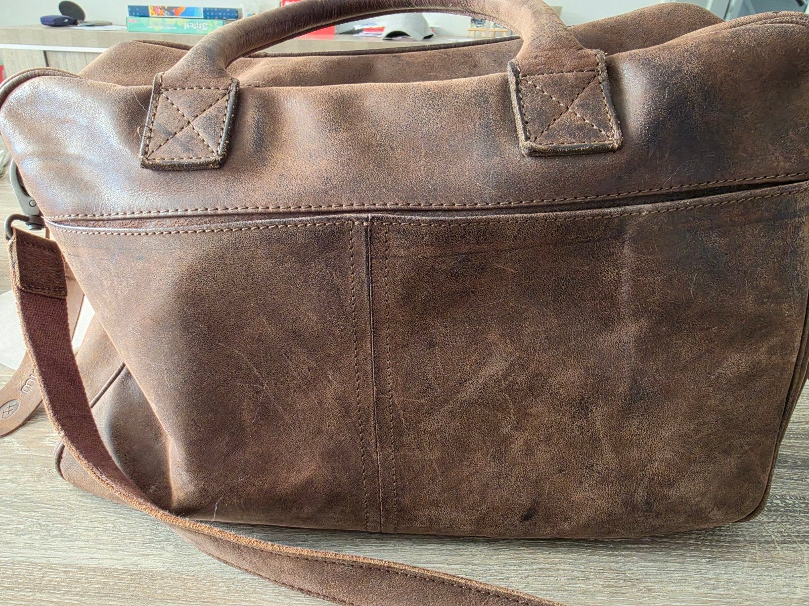 Micmacbags Leren Luiertas - Bruin, Bruin, Gebruikt, Micmacbags, Schoudertas functie