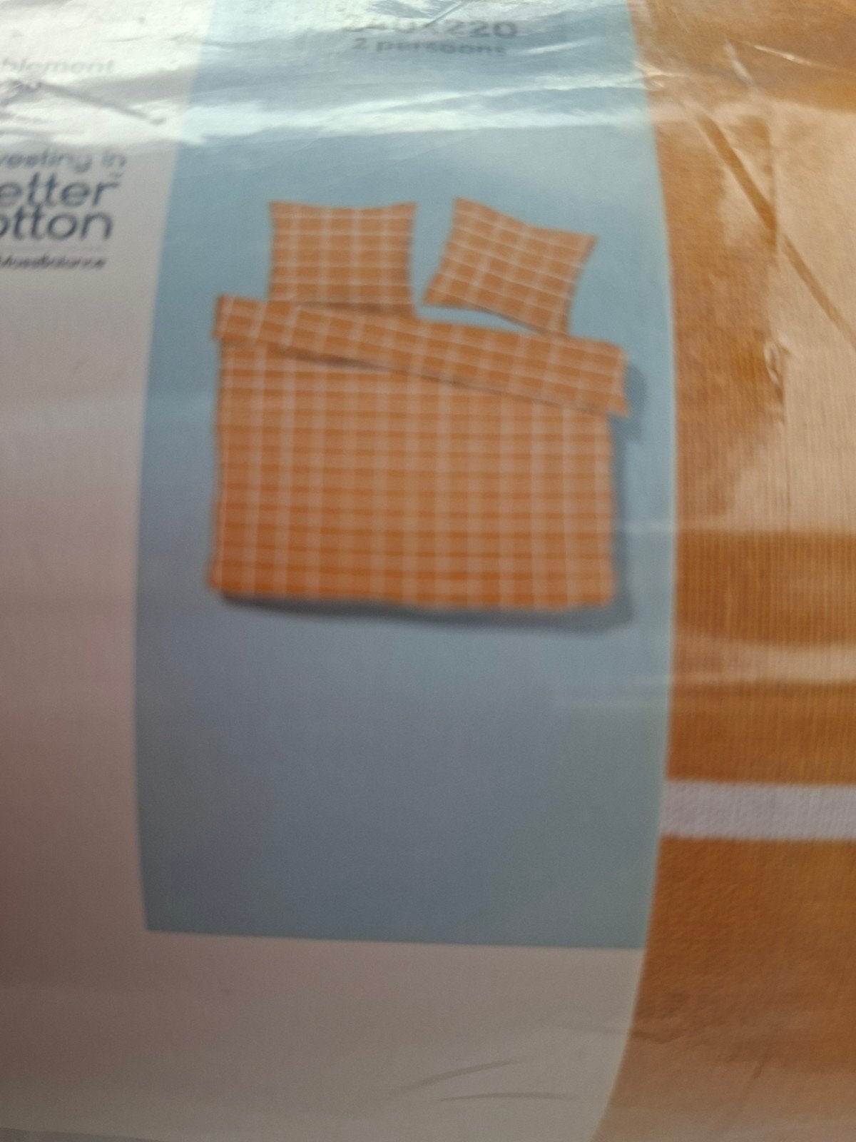 gele ruit, nieuw in verpakking Dekbedovertrek 240 bij 220, Overige materialen, Ophalen of Verzenden, Overige merken, Geel