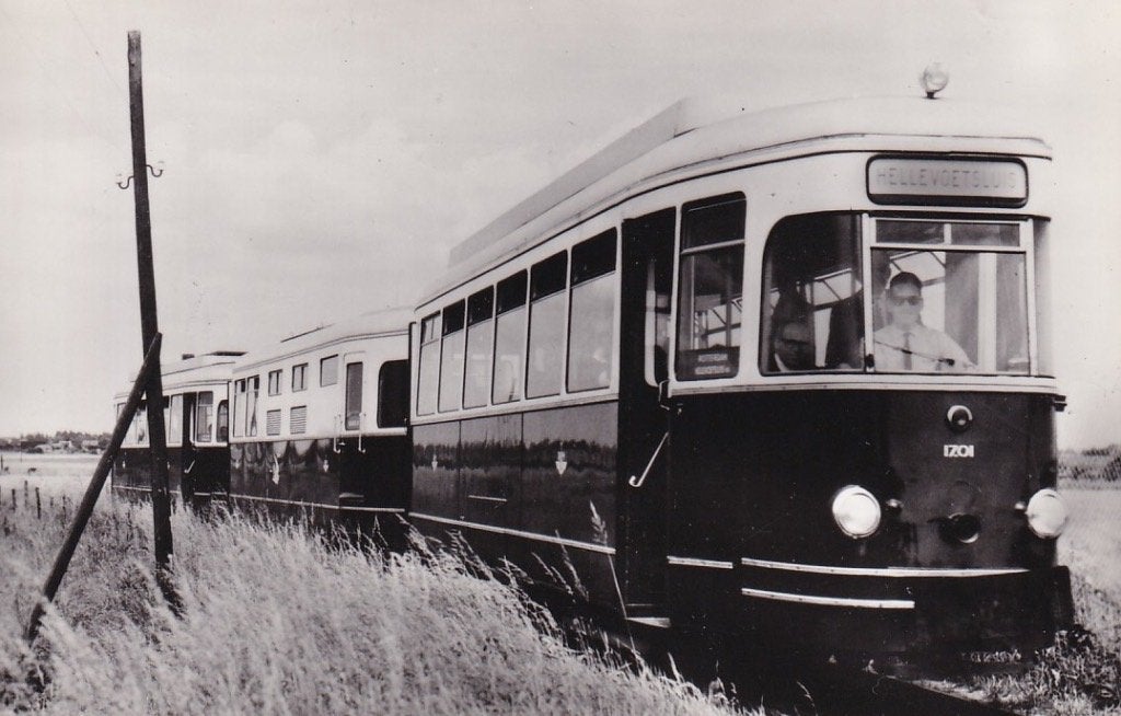 735Z Hellevoetsluis lokaal spoor, R.T.M., december 1963, Ophalen of Verzenden, 1960 tot 1980, Ongelopen, Zuid-Holland