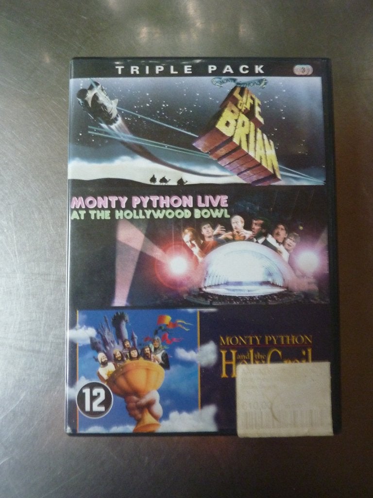 Monty Python's triple Pack (Brian, Grail, Hollywood Bowl), Gebruikt, Overige gebieden, Komedie, Ophalen of Verzenden