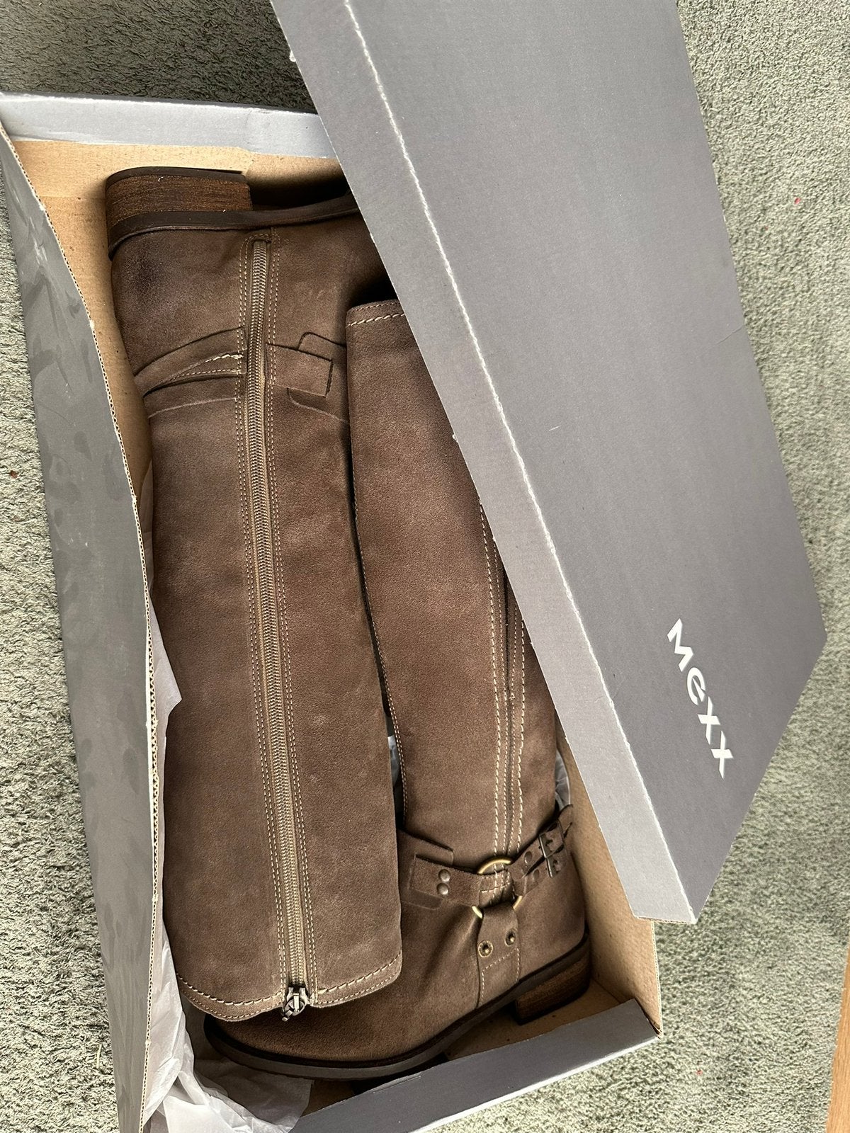 Mexx laarzen bruin leer maat 36, Hoge laarzen, Bruin, Nieuw, Ophalen of Verzenden