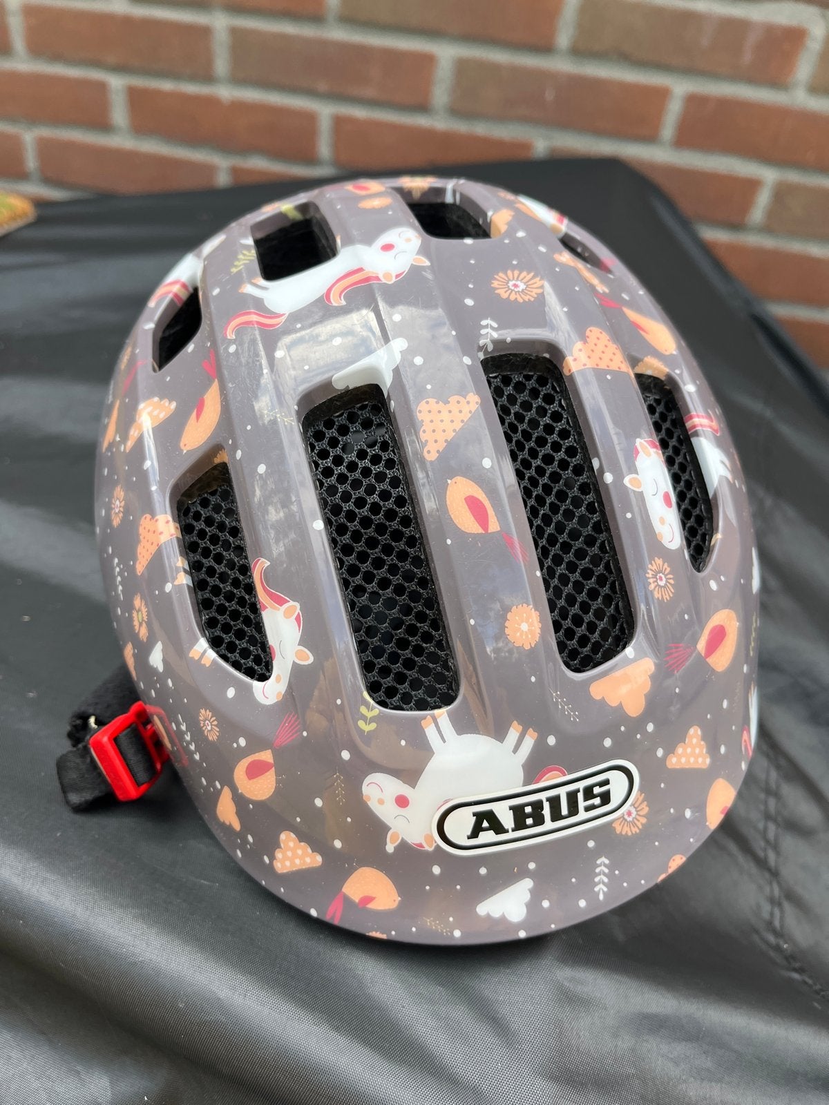 ABUS Smiley 3.0 kinderfietshelm met eenhoorns (50-55cm), Ophalen of Verzenden, Zo goed als nieuw, Overige maten, Meisje