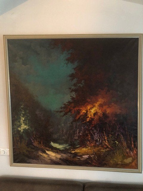 Schilderij van Rob de Haan, Antiek en Kunst, Ophalen