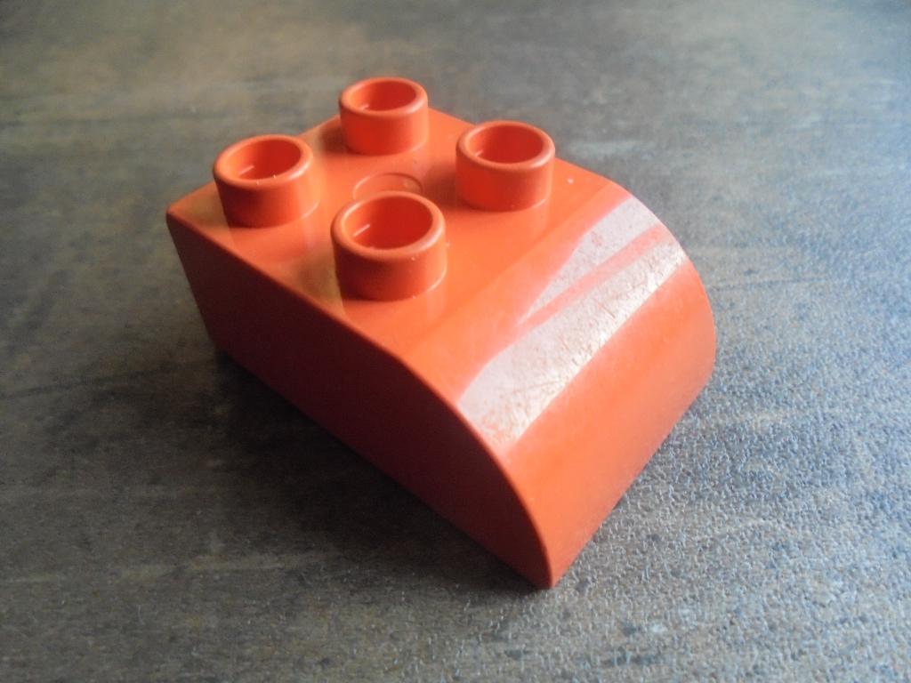 Lego Duplo Brick 2x3 Slope Curved (zie foto's), Ophalen of Verzenden, Gebruikt, Losse stenen, Duplo