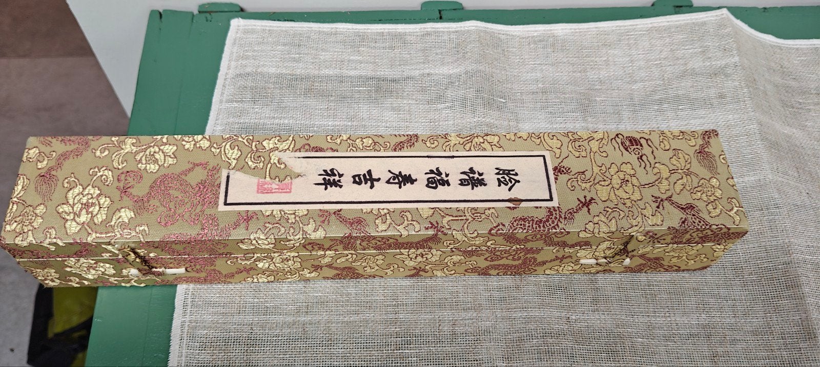 Chinese Zijden Rol met Peking Opera Maskers, Ophalen of Verzenden