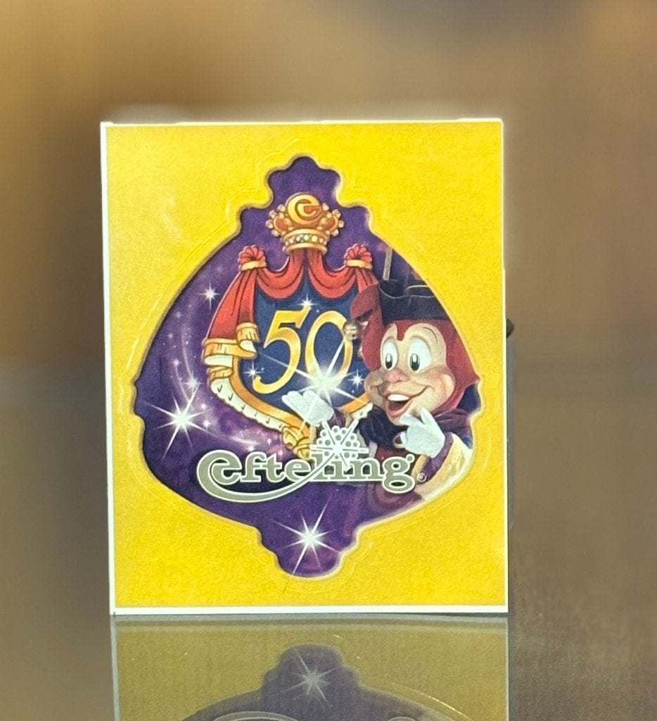 Efteling 50 Jaar Sticker - 10,5 x 8,5 cm, Verzamelen, Efteling, Ophalen of Verzenden, Zo goed als nieuw, Overige typen
