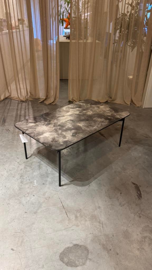 Moss Design Salontafel - Showroommodel met Reliëf Blad, Huis en Inrichting, Tafels | Salontafels, Zo goed als nieuw, Minder dan 50 cm