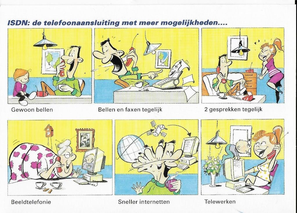 PTT ISDN Ongelopen Ansichtkaart ( 4267 ), Ophalen of Verzenden, 1960 tot 1980, Ongelopen