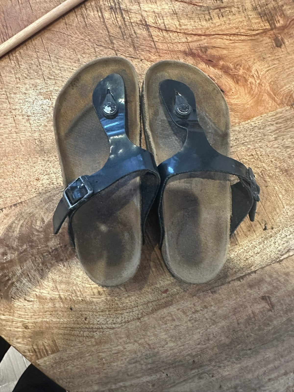 zwarte Birkenstock slippers in maat 35, Ophalen, Zo goed als nieuw, Overige typen