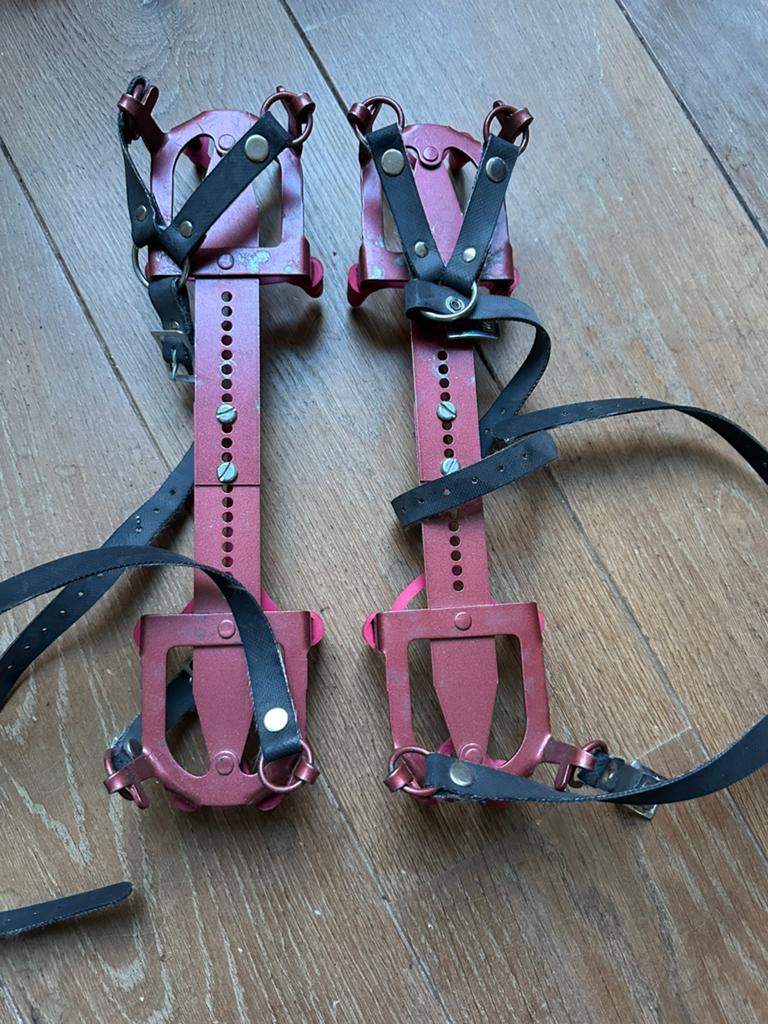 Vintage klim stijgijzers/crampons Stubai Flexi Superleicht, Sport en Fitness, Bergsport en Wandelen, Ophalen of Verzenden, Gebruikt
