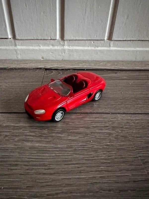 rode modelauto van de Ford Mustang Mach III conceptauto, Ophalen of Verzenden, Zo goed als nieuw, Auto, Overige merken